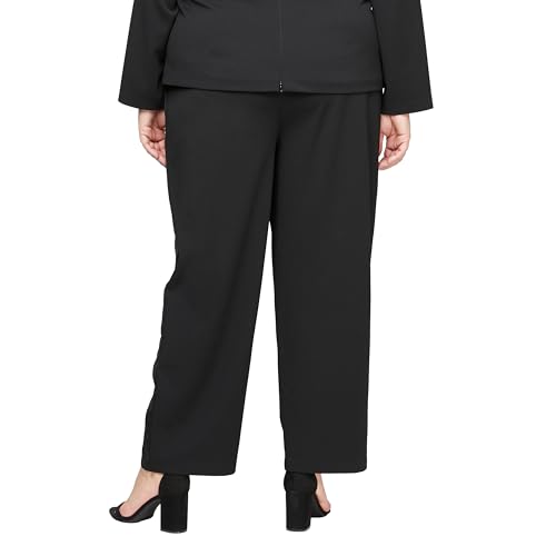 Alex Evenings Women's Plus Size Slim Leg Cropped Dress Pant2