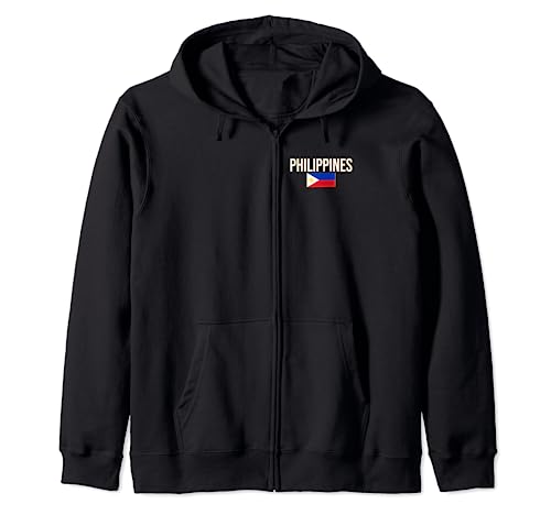 PHILIPPINES FLAG MANILA FILIPINO PRIDE PINOY PINAY Felpa con Cappuccio