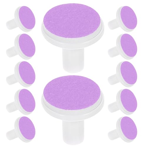 FONDOTIN Almohadillas de Repuesto para Cortauñas Eléctrico de, Cabezal Suave para Pulir Uñas de 6-12 Meses, Color Púrpura, Paquete de 30 Unidades, Lima de Uñas Infantil