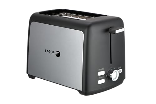 Tostadora Ranura Larga 1000W para 2 Rebanadas