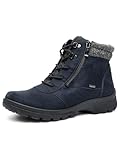 ARA Damen Stiefelette SAAS Fee blau,grau/schwarz Gr. 38