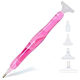 Sonsage Resin Diamond Painting Pen for Adult,Pink Curvy Body Pen Diamond Art Accessories Kits,5D DIY