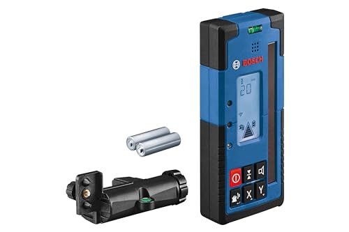 Bosch Professional Ricevitore laser LR 60,staffa ricevitore RB 60, 2 batterie AA, portata raggio fino a 300 m, ottimo per laser a rotazione GRL 600 CHV