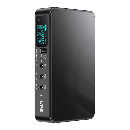 Alimentation sans interruption 5 V 9 V 12 V 9000 mAh/10400 mAh/18000 mAh 3 x 5,5 x 2,1 mm pour modem, routeurs, appareils photo, haut-parleurs