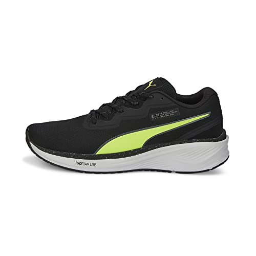 PUMA Unisex Aviator Profoam Sky Winter Laufschuh, Black-Lime Squeeze, 42 EU