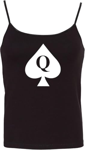 Knaughty Knickers Queen of Spades Flirty QofS for Big Black Cock Lover BBC Black Camisole Tank Top Adult Flirty Fun Knaughty Knickers Queen of Spades Flirty QofS for Big Black Cock Lover BBC Black Camisole Tank Top Adult Flirty Fun