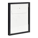 Objektrahmen Trikotrahmen VARIO inkl. Bügel und Passepartout 80x100cm Schwarz (lackiert)