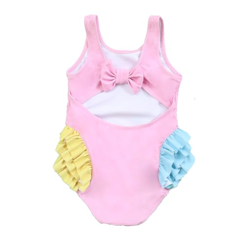 HILEELANG Baby Toddler Girls' One-Piece Swimsuit Ruffles Design Swimwear2
