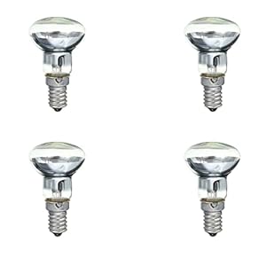 Bonkshire Vervanging Lavalamp E14 R39 30W Spotlight Schroef in Gloeilamp Clear Reflector Spot Gloeilampen Lava Gloeilamp 4 Stks
