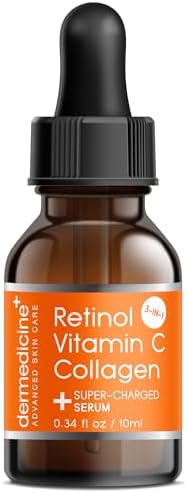 Retinol, Vitamin C and Collagen Face Serum, Trial Size, 10 ml