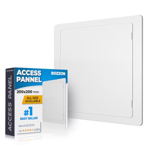 Image of Access Panel for Drywall - 8x8 inch - Wall Hole Cover - Access Door - Plumbing Access Panel for Drywall - Heavy Durable Plastic White