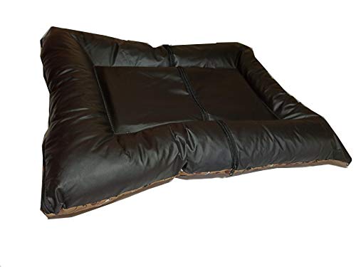 Caminha/Colchão Impermeável de Cachorro e Gato OnPets Cama Pet Extra Grande em Tecido cor Azul Poa G