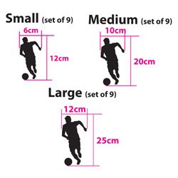 Removable Vinyl Lionel Messi Wall Decal Football Wall Sticker For Playroom Wall Art Kid Room Decor