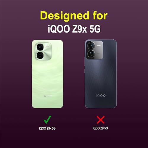 Image of amazon basics Back Case Cover for iQOO Z9x 5G | Compatible for iQOO Z9x 5G Back Cover | Liquid Silicon Magic Case with Camera Protection | Lavender