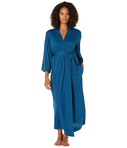 Image of Natori Shangri La Long Robe with Kimono Sleeves, Bathrobe for Women
