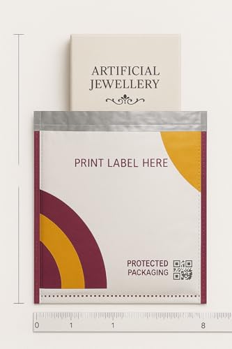 Image of Plastic Seal ROBGREEN Meesho Branded Transparent Economy Poly Bags Online With QR Code Barcode Printed Security Economy Courier Poly Bag Without Pod Jacket Cover Pack Of (100, 6X8 Inches)