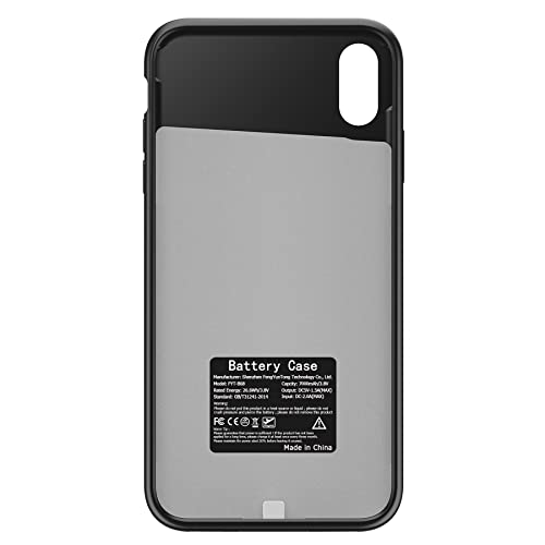 Unlou Battery Case For Iphone Sable Smart Portable Charging Cover Extended Battery Pack Srplay-Black #TOP7
