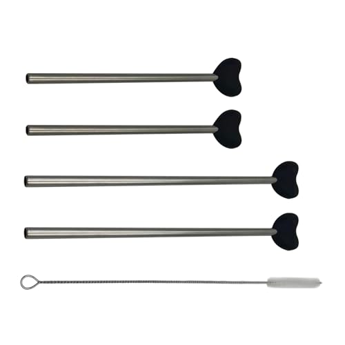 Tubo de bebida multifuncional de acero con boquilla ergonómica 5