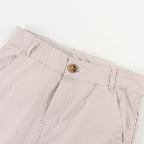 Spring&Gege Boys' Twill Flat Front Uniform Stretch Chino Dress Pants (5-14 Years)3