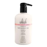 Whish Pomegranate Bath & Body Gel - Shea Butter with Aloe Shower Gel, Moisturizer and Cleanse, Natural and Organic Skin Care, 13 oz