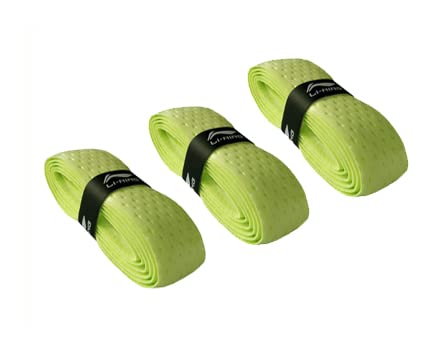 Li-Ning Badminton Racquet Replacement Cushion Grip (Light Green) Pack of 3-image-11