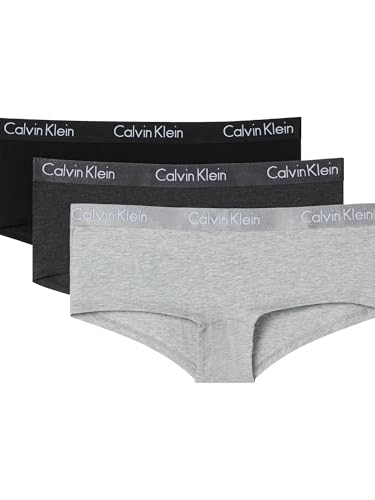 Calvin Klein Women's Motive Cotton Boyshort Panties, 3 Pack