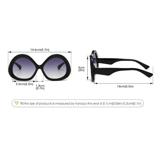 helena Big Retro Oval Round Gradient Sunglasses Womens Mens Vintage Trendy Oversized Sunnies Trendy Outdoor Eyewear3