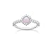 THOMAS SABO - , Anillo Plata fina 925 Plata esterlina Zirconia cúbica Mujer, Silberfarben, Weiß, Pink, Violett, - TR2344-166-7-48