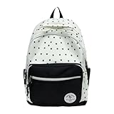 FashionCha Schulrucksack, Rucksack für Rucksacktouren, Einkaufsstraßen, Schwarz