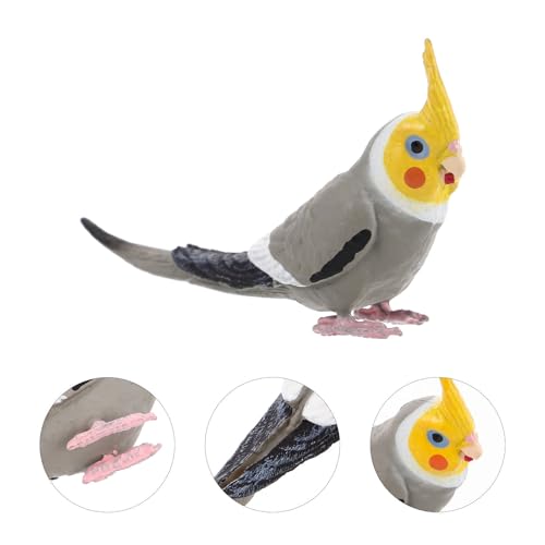 Figura de pájaro artificial realista: modelo cacatúa para decoración exterior 7