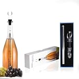 3-in-1 Weinkühlstab Edelstahl Weinkühler Stick Set Weine Eisstäbchen Kühlstab mit Belüfter...