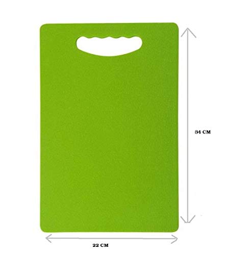 Image of MBM Premium Super Quality Unbreakable ABS Free Kitchen Chopping Cutting Board Vegetable and Fruit Chopping and Cutting with Handle