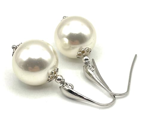 Boucles d'oreilles argent 925 perles blanches la solution anti-allergie chic et légère - 5