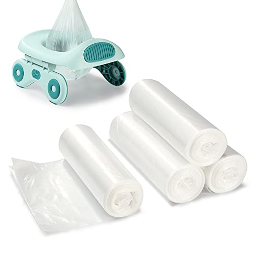 ONEDONE 80 PACK Potty Bags for Portable Toilet Universal Potty Chair Liners 17"x16" Potty Liners Disposable Training Toilet Seat Potty Bags Cleaning Bags for Kids Toddlers Adults Pets Outdoors