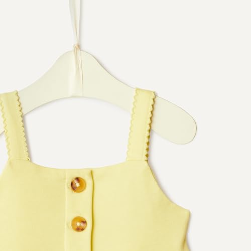 Vestido informal de algodón con vuelo para bebé con silueta entallada y tejido transpirable 5