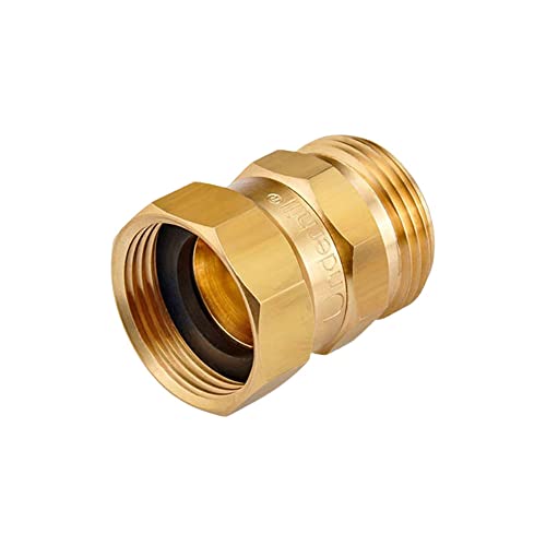 Underhill Twist-Ease Garden Hose Nozzle Connector 1 Inch Attachment for an Anti-Kink Rubber Hose, Brass Fittings, HSF-100 by Underhill - Used condition - US$18.56