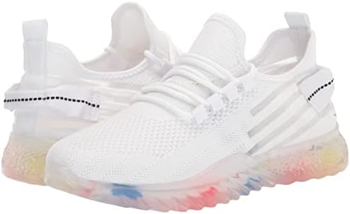 YOKI Womens Running Shoes Sneaker, White, 8 US | Image 6