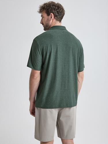 ODODOS Men's Performance Polo - Stratum Tech Short Sleeve Golf T-Shirts Ultra Soft Moisture Wicking UPF 50+ Casual Tops3