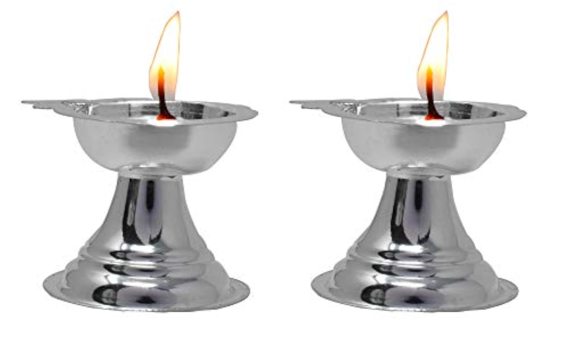 Pure Silver 925 Diya/Deepak Pair for Diwali Puja