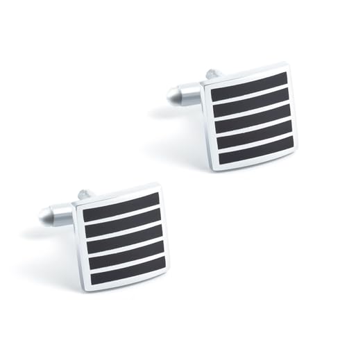 Mancuernillas y pin para corbata para hombre miniatura 4