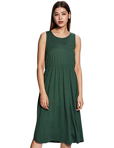 Image of Amazon Brand - Symbol Women's Rayon Fit and Flare Midi Dress
