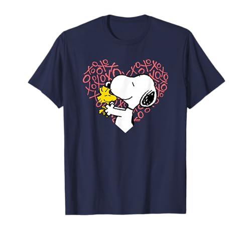 Cacahuetes - Snoopy Woodstock XO Heart Camiseta