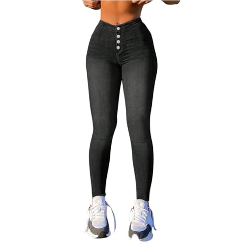 fanmpghleoo Stretchy Skinny Jeans for Women High Waisted Butt Lifting Colombian Jeans Curvy Sexy Denim Leggings with Pockets