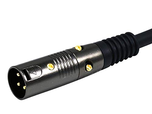 Image of Monoprice 104759 1.5-Feet Premier Series XLR Male to 1 /4-Inch TRS Male 16AWG Cable Black