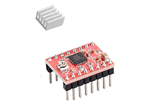 A4988 StepStick quality Stepper Driver+Heat sink For DIY 3D Printer Parts Red Motor Driver With Heatsink Accessory-image-16