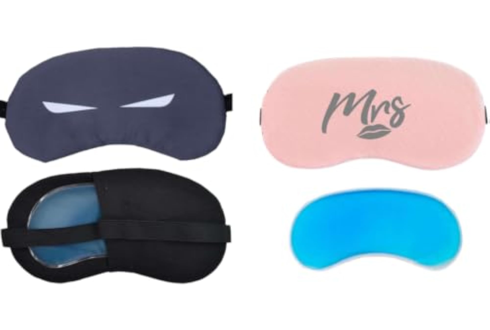Cooling Gel Eye Mask for Sleeping - Let's Sleep Camping Theme Design