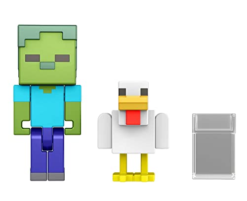 Mattel Minecraft HDV09 - Portal-zum-Figuren-zusammenbauen, 8-cm-Actionfigur mit Portalteil und Zubehörteil, durch das Videospiel inspiriertes Bauspielzeug, Geschenk zum Sammeln für Kinder ab 6 Jahren Cover