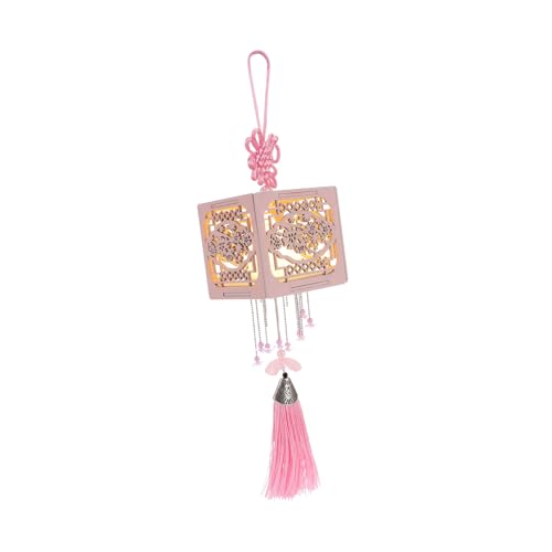 ledmomo 古風花窗灯キット 木製ランタン素材 春節飾り 手作りランタンフェスティバル装飾品 ビーズチェーン付き 簡単立 テーマパーティー用