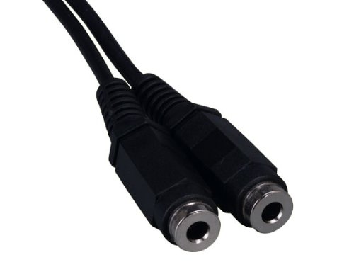 Cable Jack 3.5mm Estéreo a Dos Jack 3.5mm Estéreo (0.5 ft, 1 unidad) miniatura 2