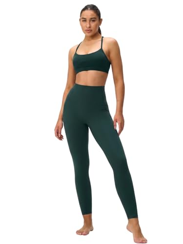 Image of Womens Y Back Padded Sports Bra Strappy U Neck Butter Soft Low Impact Workout Bras Yoga Pilates Walking